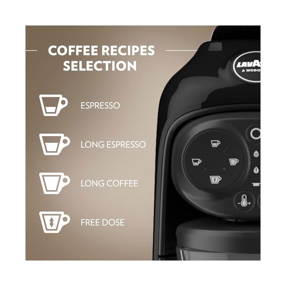 Lavazza A Modo Mio Desea Capsule Pod Coffee Machine Fully Automatic 1500W 1 Litres - Black
