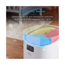 Black & Decker Air Purifier With HEPA13 Filter & Air Quality Sensor - White