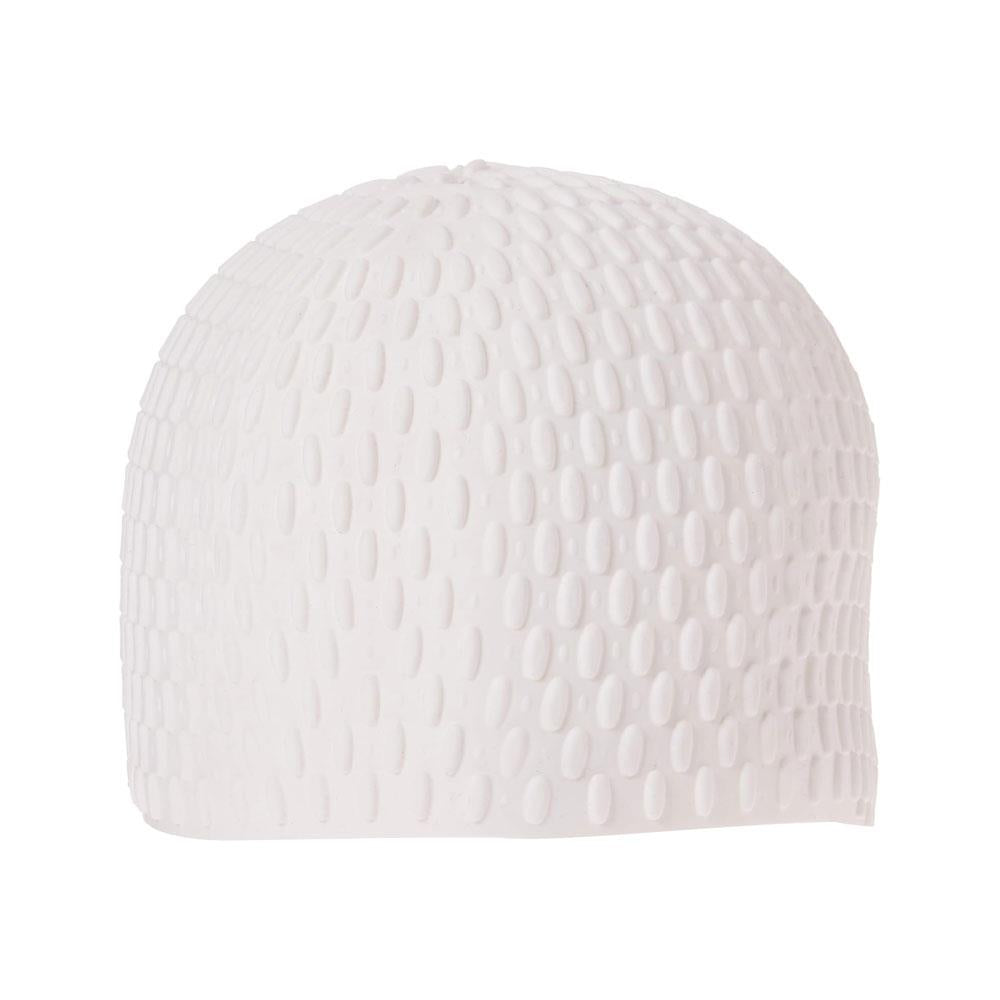 Speedo Bubble Cap Adult Size Active+ Swimming Cap - White Main image