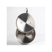 Dexam Supreme Stainless Steel Saucepan 22cm 4.5 Litres With Lid - Silver
