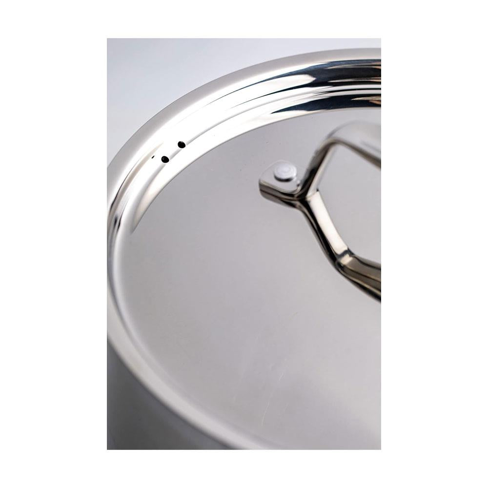 Dexam Supreme Stainless Steel Saucepan 16cm 1.5 Litres With Lid - Silver