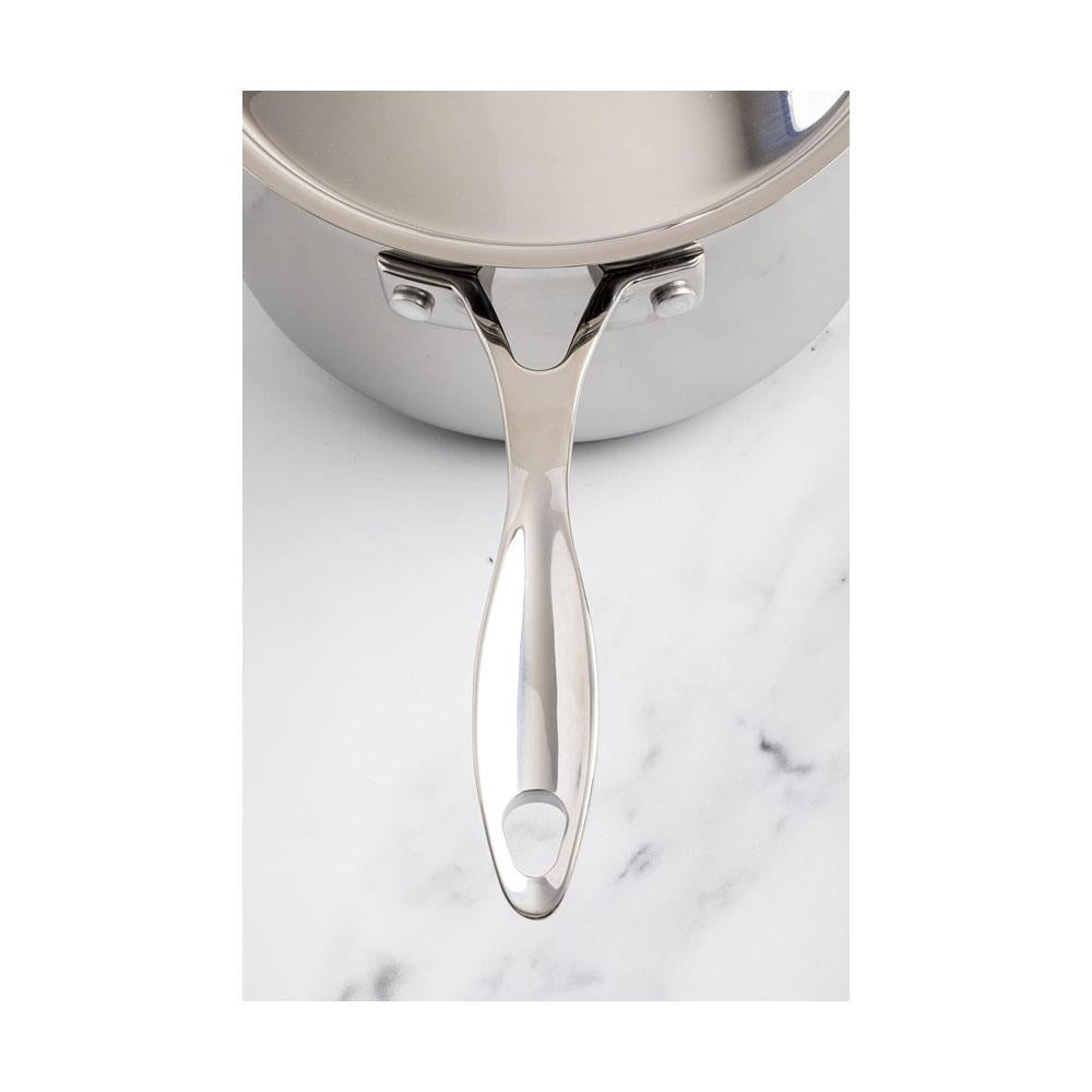 Dexam Supreme Stainless Steel Saucepan 14cm 1.3 Litres With Lid - Silver
