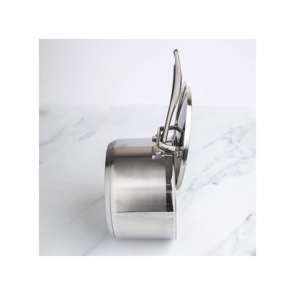 Dexam Supreme Stainless Steel Saucepan 14cm 1.3 Litres With Lid - Silver