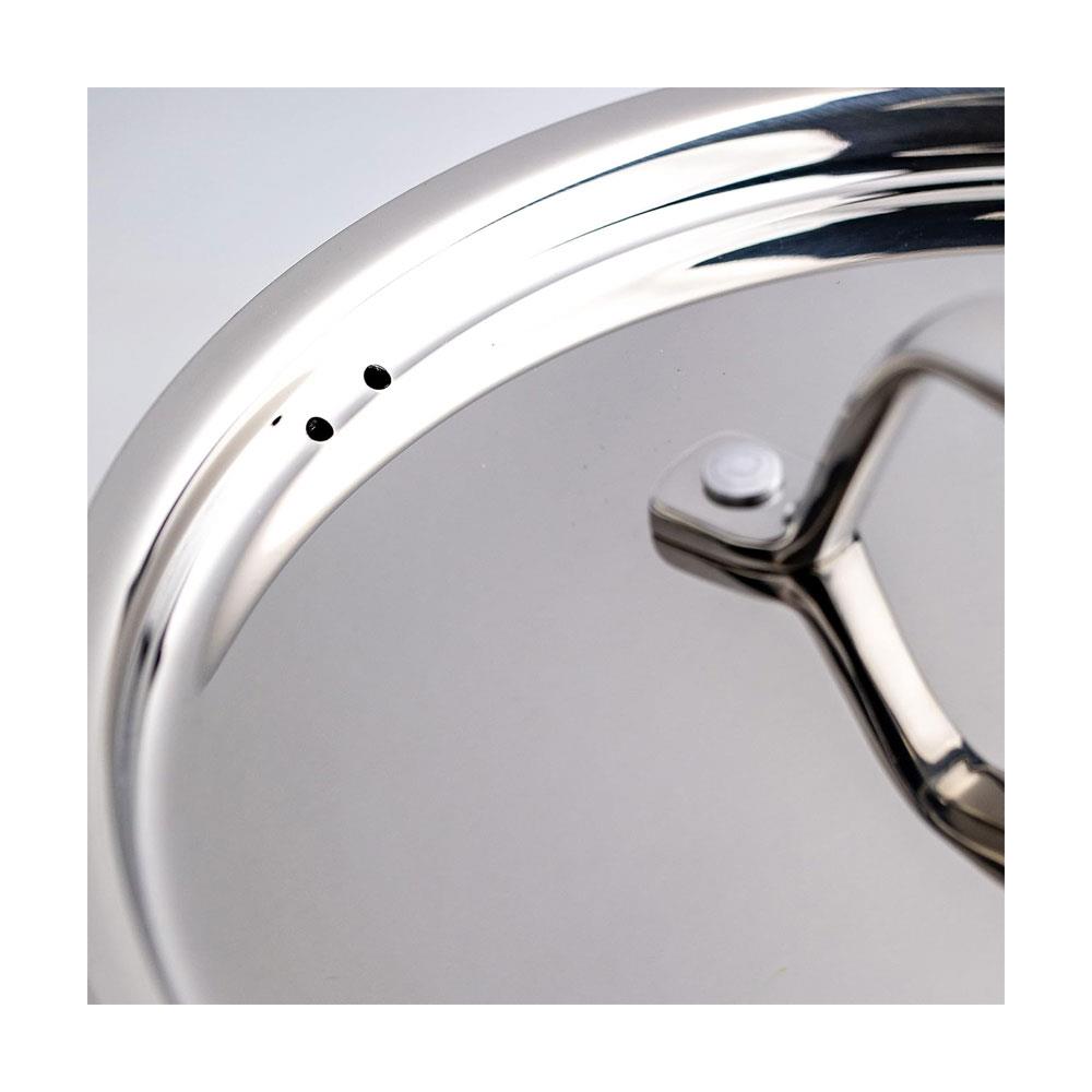 Dexam Supreme Stainless Steel Saucepan 14cm 1.3 Litres With Lid - Silver