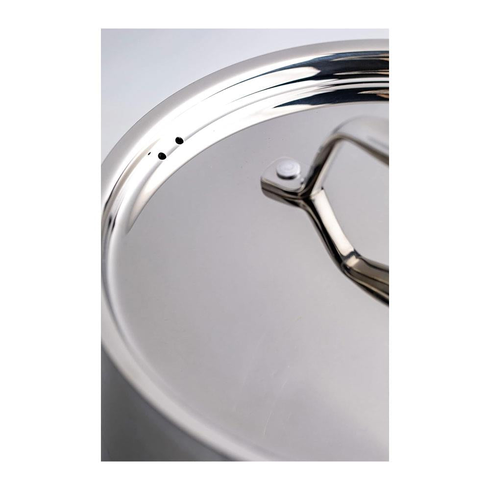 Dexam Supreme Stainless Steel Saucepan 12cm 0.9 Litres With Lid - Silver