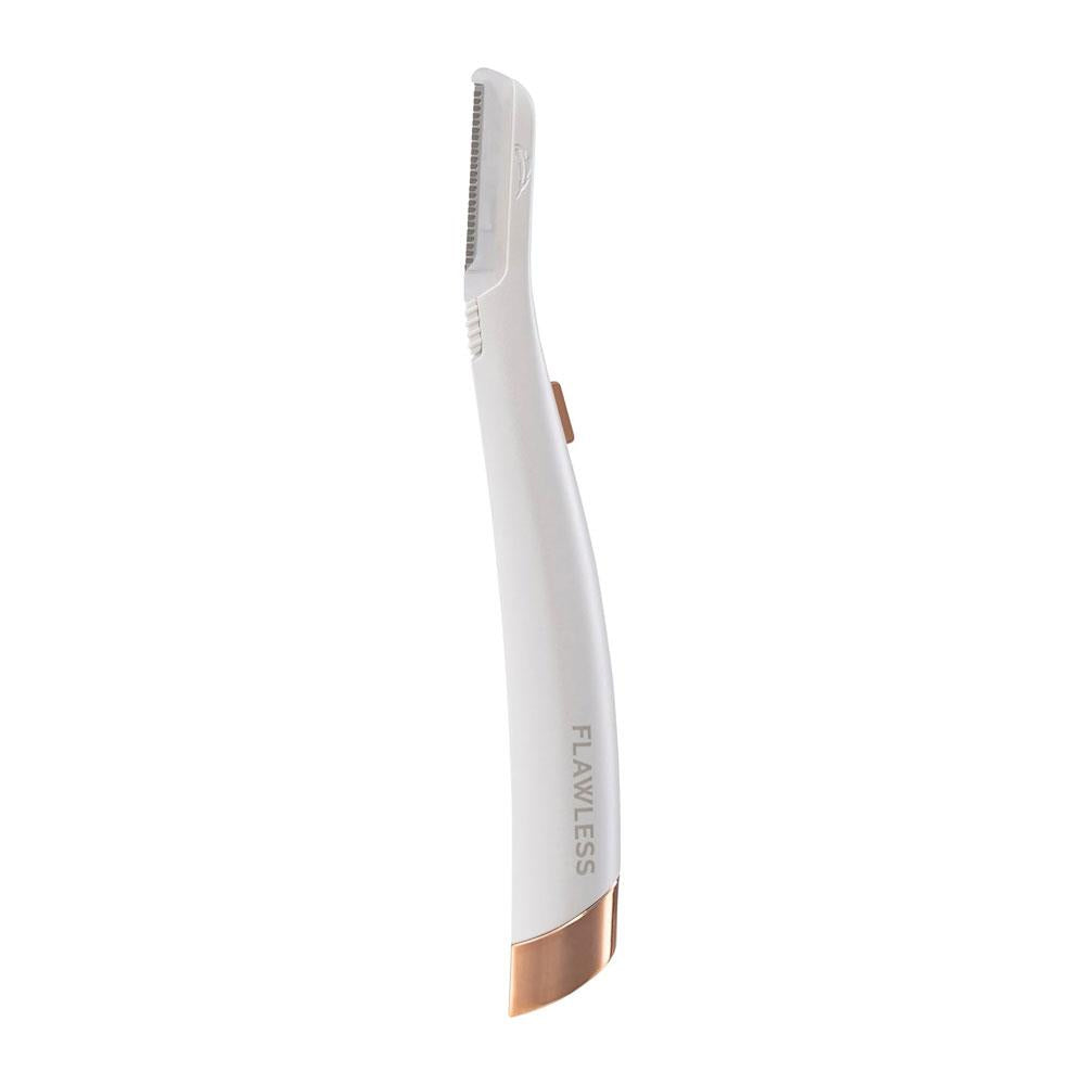 Finishing Touch Flawless Dermaplane Glow Lighted Facial Exfoliator Hair Remover - White