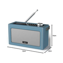 i-box Epoca Portable DAB/DAB+ And FM Radio With Bluetooth Speaker 2x 3W Stereo - Duck Egg Blue