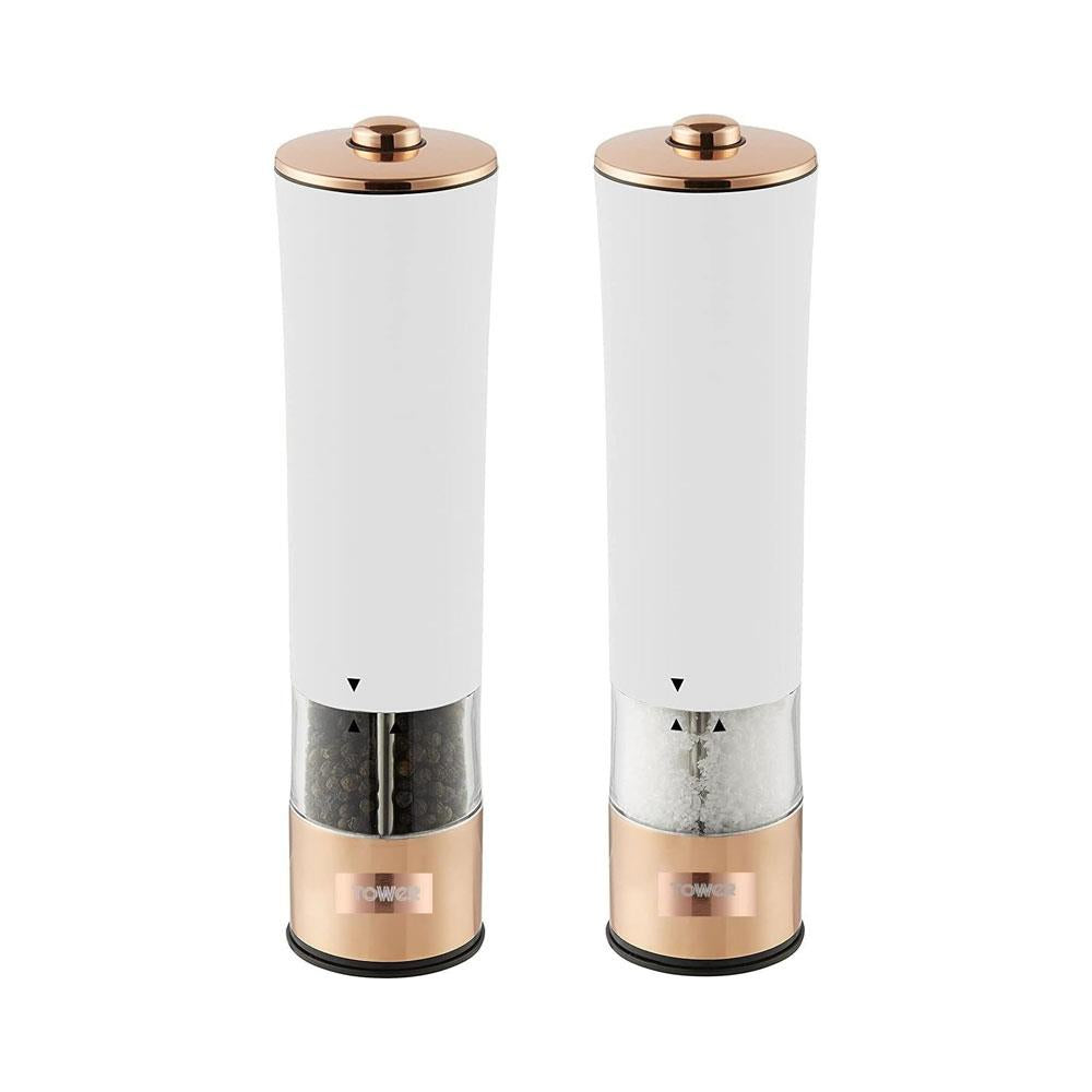 Tower Electric Salt And Pepper Mills Stainless Steel - Rose Gold And White Main image