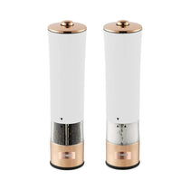 Tower Electric Salt And Pepper Mills Stainless Steel - Rose Gold And White