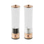 Tower Electric Salt And Pepper Mills Stainless Steel - Rose Gold And White