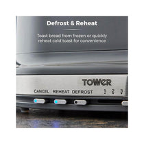 Tower Belle Collection 2 Slice Toaster With 7 Browning Settings 800W - Graphite