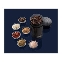 Delonghi Electric Coffee Grinder Stainless Steel Blade 90g Coffee Bean Capacity 170W - Black