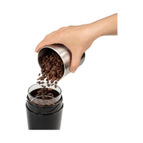 Delonghi Electric Coffee Grinder Stainless Steel Blade 90g Coffee Bean Capacity 170W - Black