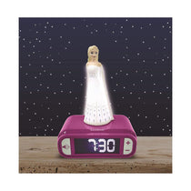Lexibook 3D Disney Frozen II Elsa Childrens Clock With Night Light - Multicolour