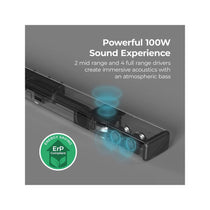 i-box Impulse TV Soundbar With Dolby Audio 100W Stereo 3 Preset Modes Bluetooth v5.0 With Remote Control - Black