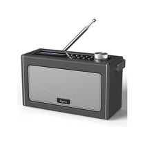 i-box Epoca Portable DAB/DAB+ And FM Radio With Bluetooth Speaker 2x 3W Stereo - Charcoal Grey