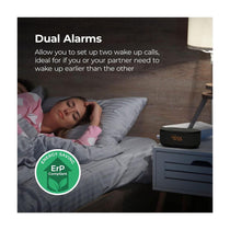 i-box Dawn Bedside Alarm Clock With Wireless Charging Bluetooth Speaker FM Radio 2 x 3W Stereo - Black