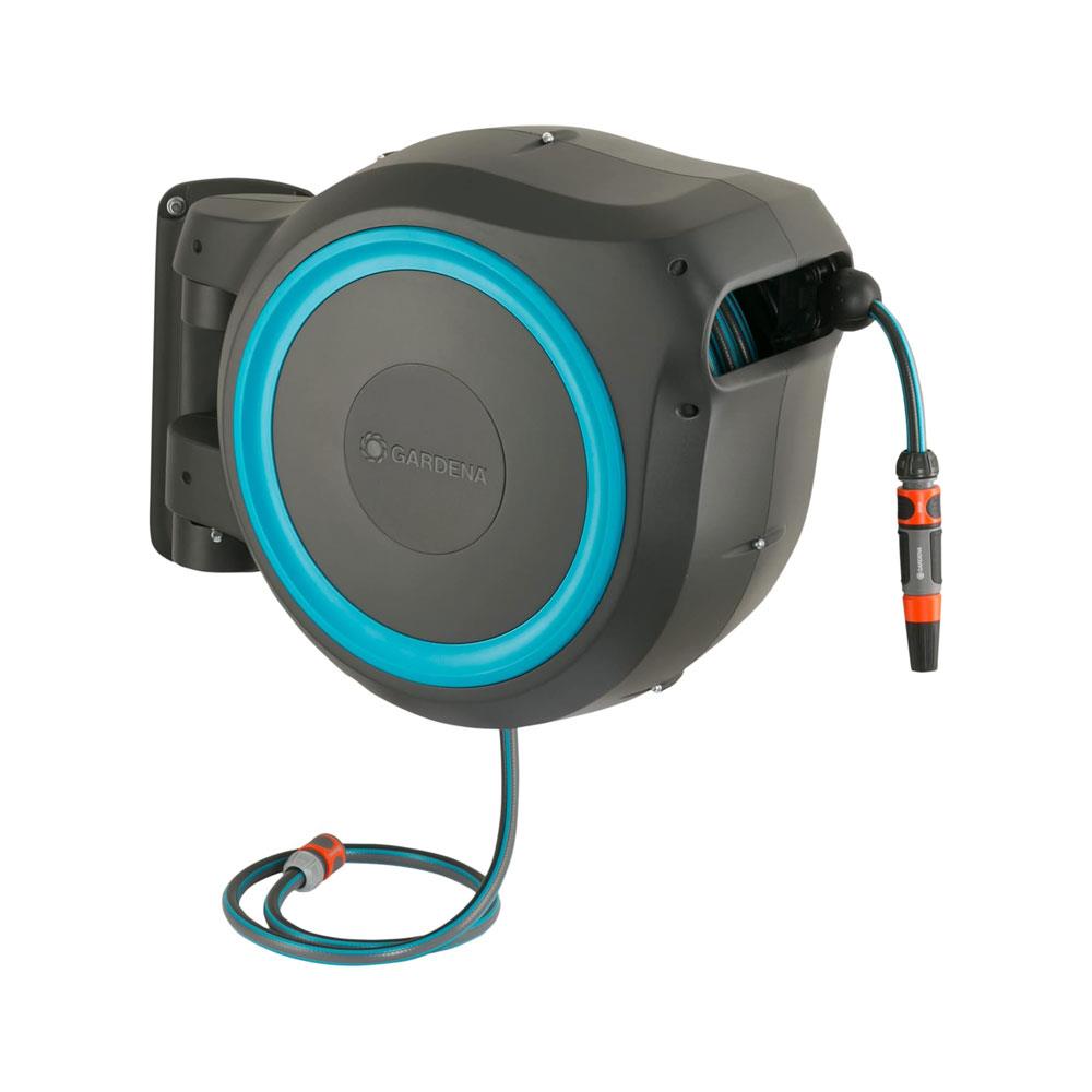 Gardena Wall-Mounted Hose Box RollUp M/L 25m - Turquoise Main image