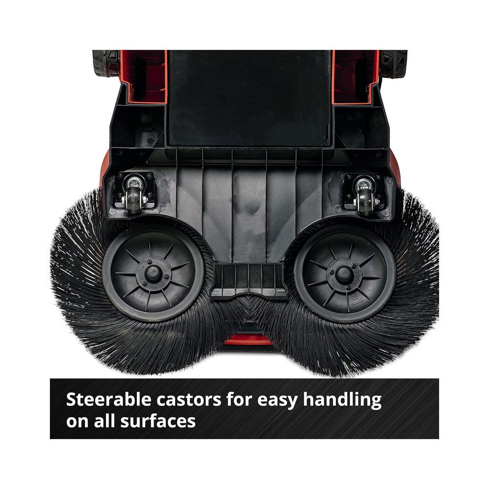 Einhell TE-SW 18/610 Li-Solo 18V Cordless Push Sweeper Power X-Change 20 Litres Dirt Tank Battery Not Included - Red