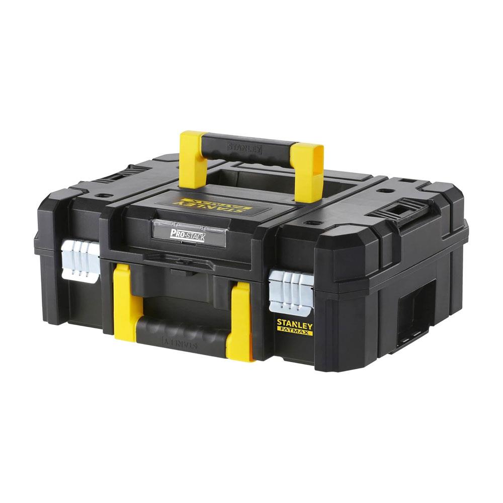 Stanley FatMax PRO-STACK Shallow Tool Box Max Capacity 30kg 13.5 Litres 1-71-966 - Black Main image