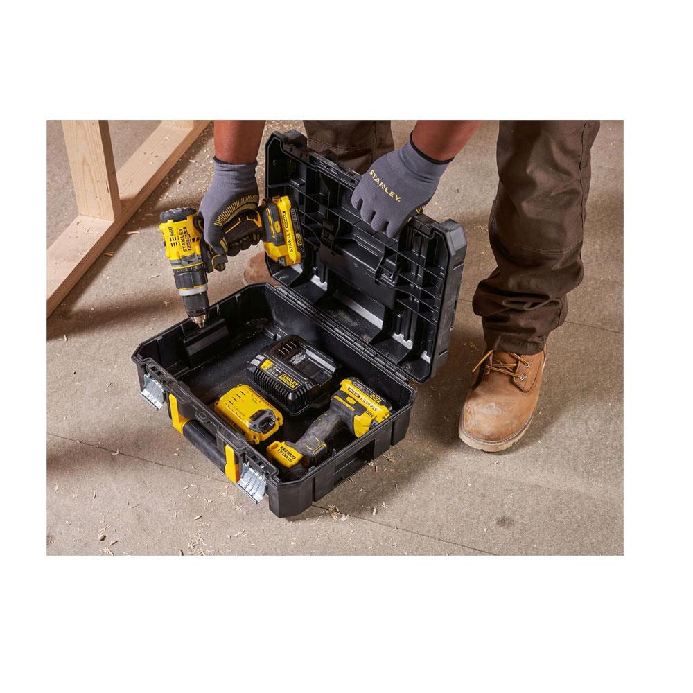 Stanley FatMax PRO-STACK Shallow Tool Box Max Capacity 30kg 13.5 Litres 1-71-966 - Black Secondary image
