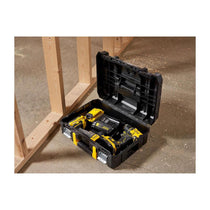 Stanley FatMax PRO-STACK Shallow Tool Box Max Capacity 30kg 13.5 Litres 1-71-966 - Black