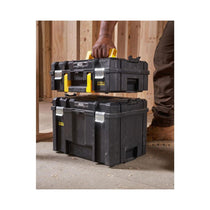 Stanley FatMax PRO-STACK Shallow Tool Box Max Capacity 30kg 13.5 Litres 1-71-966 - Black