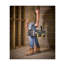 Stanley FatMax PRO-STACK Organiser Top Shallow Box Max Capacity 30kg 44 x 18.3 x 33.3cm 1-71-967 - Black