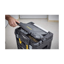 Stanley FatMax PRO-STACK Organiser Top Shallow Box Max Capacity 30kg 44 x 18.3 x 33.3cm 1-71-967 - Black