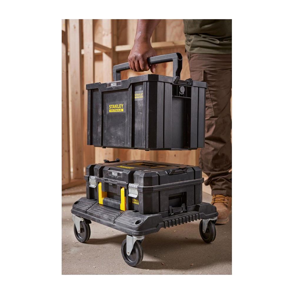 Stanley FatMax PRO-STACK Open Tote Tool Box Max Capacity 10kg 44 x 27.5 x 32cm 1-75-794 - Black Secondary image