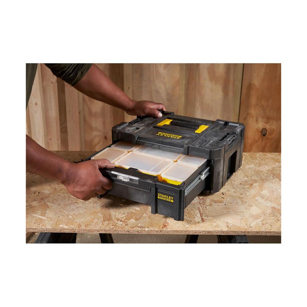 Stanley FatMax PRO-STACK Deep Drawer Tool Box Max Capacity 7.5kg Per Drawer 9.5 Litres 1-71-968 - Black Secondary image