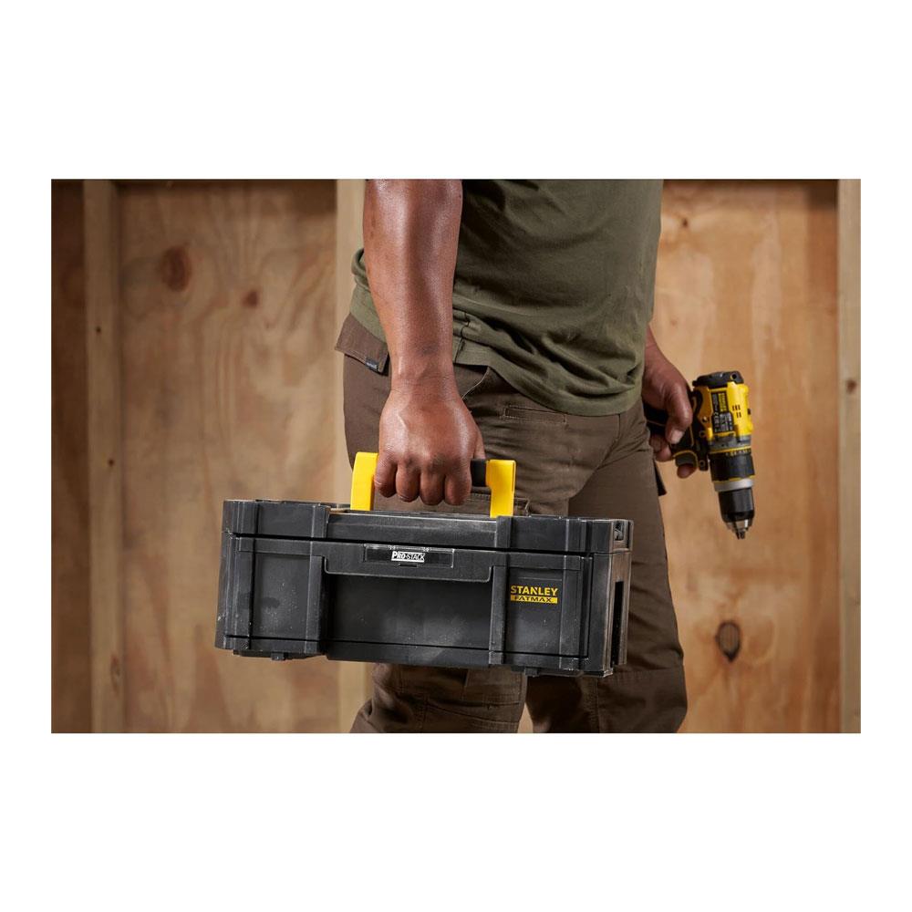 Stanley FatMax PRO-STACK Deep Drawer Tool Box Max Capacity 7.5kg Per Drawer 9.5 Litres 1-71-968 - Black
