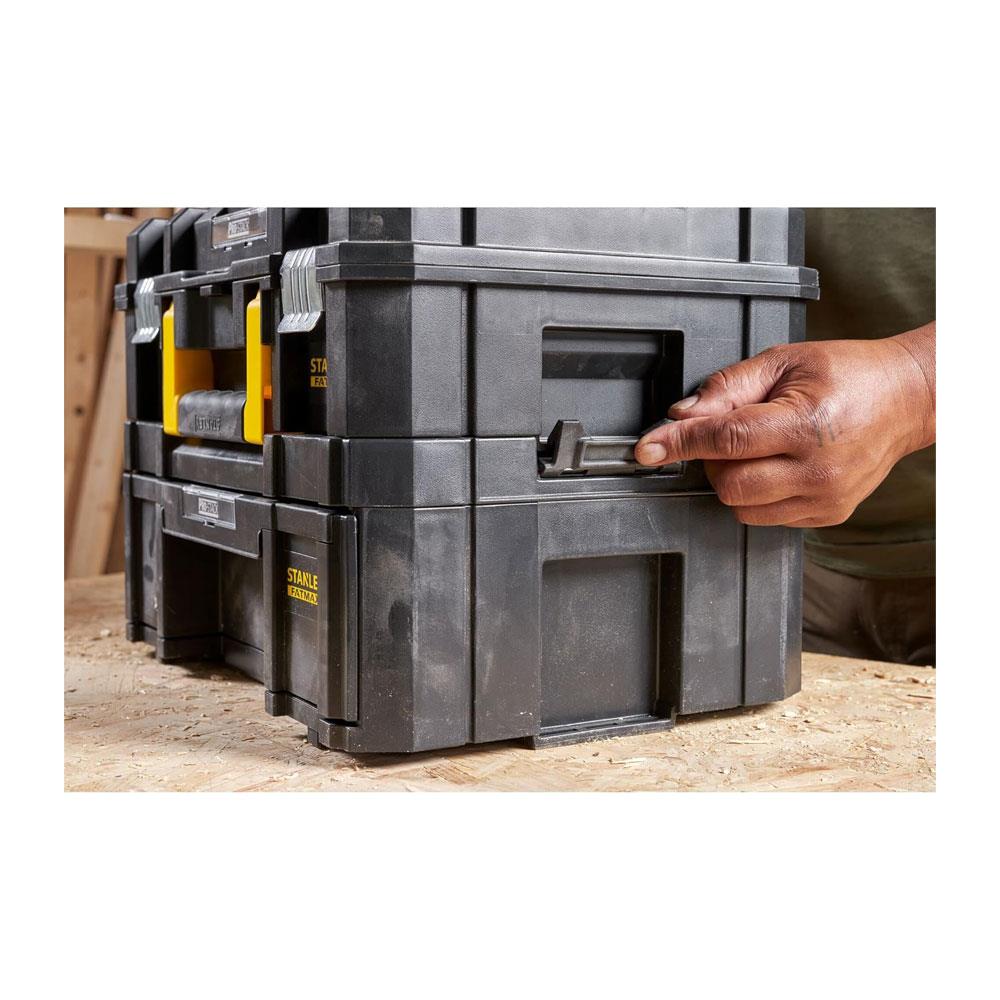Stanley FatMax PRO-STACK Deep Drawer Tool Box Max Capacity 7.5kg Per Drawer 9.5 Litres 1-71-968 - Black