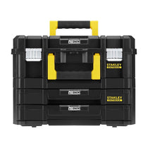 Stanley FatMax PRO-STACK Combo Kit Max Capacity 30kg Shallow Box & 7.5kg 2 Drawers 1-71-981 - Black