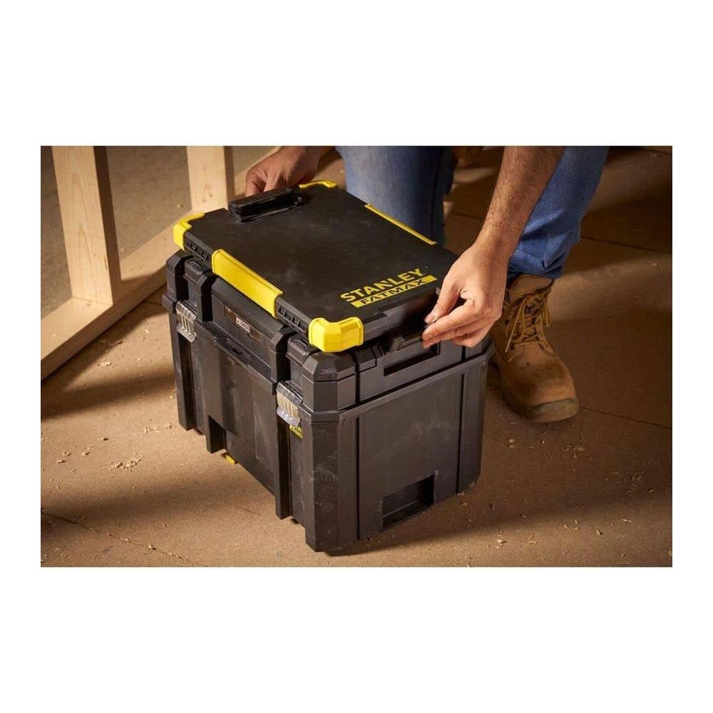 Stanley FatMax PRO-STACK Clipboard With LED Light And Soft Pouch 8-27-211 - Black