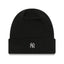 New Era Metallic Badge Cuffed Yankees Beanie - Black