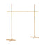 Grasshopper Games Wooden Limbo Set For Kids And Adults With Carry Bag - Brown