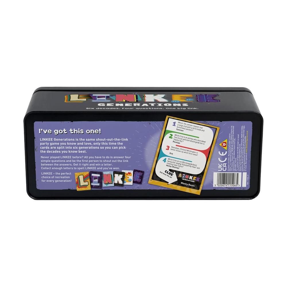 John Adams Ideal Linkee Generations The Party Quiz Trivia Game ! Six Decades Four Questions One Big Link - Multicolour