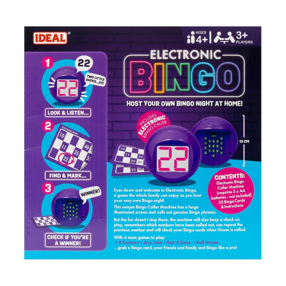 John Adams Ideal Bingo Electronic Host Your Own Bingo Night At Home ! - Multicolour