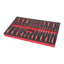 Hilka EVA Screwdriver Set Chrome Vanadium Steel 22 Piece - Red/Black