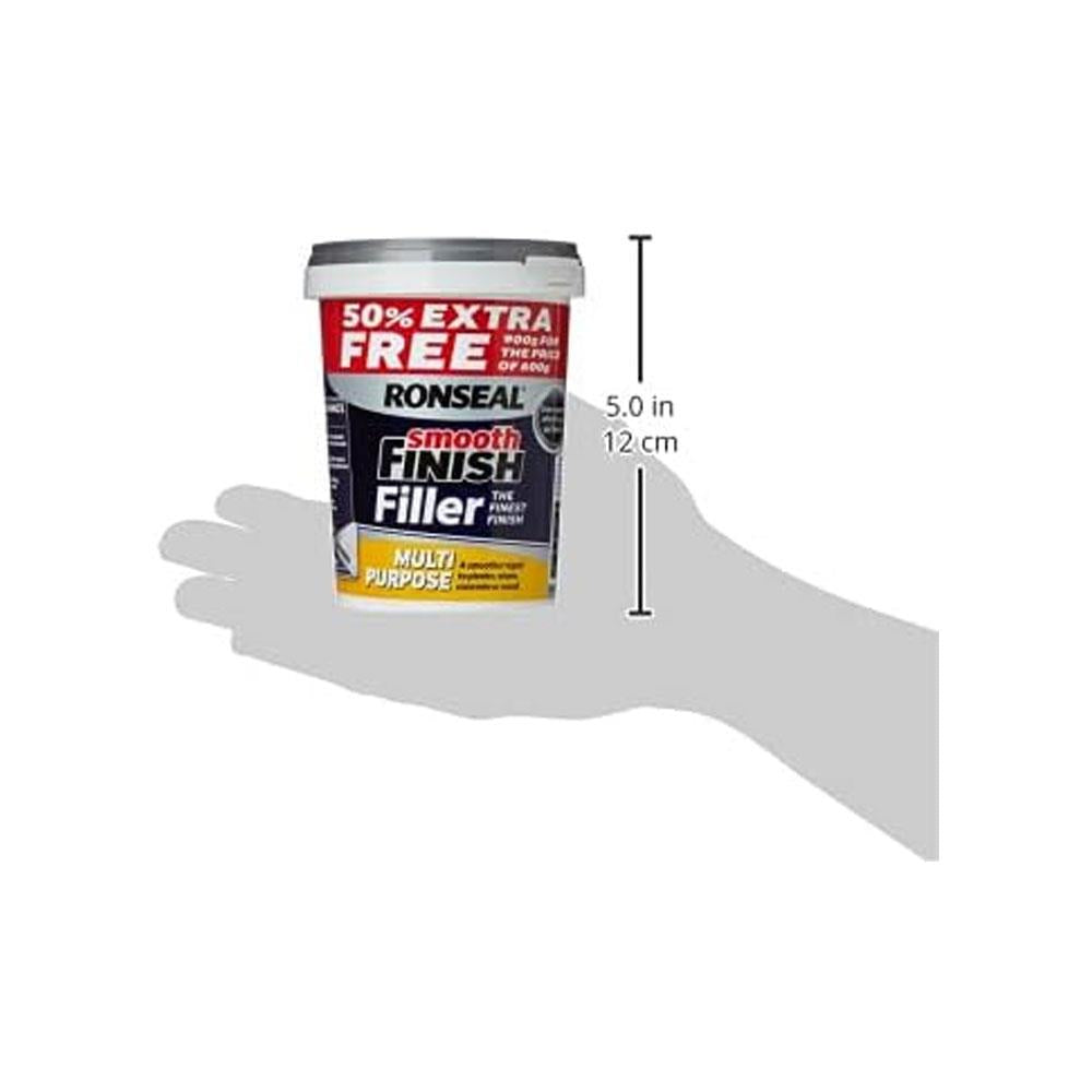 Ronseal Smooth Finish Filler Multi-Purpose Ready Mixed 900g - White