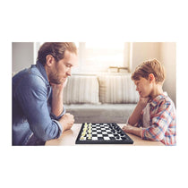 Lexibook Chessman Classic Magnetic & Foldable Chess Game 32 Pieces - Black/Grey