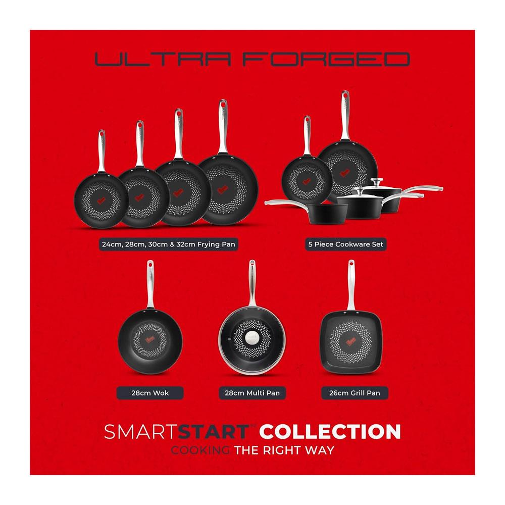 Tower SmartStart Ultra Forged Cookware Set 5 Piece - Black
