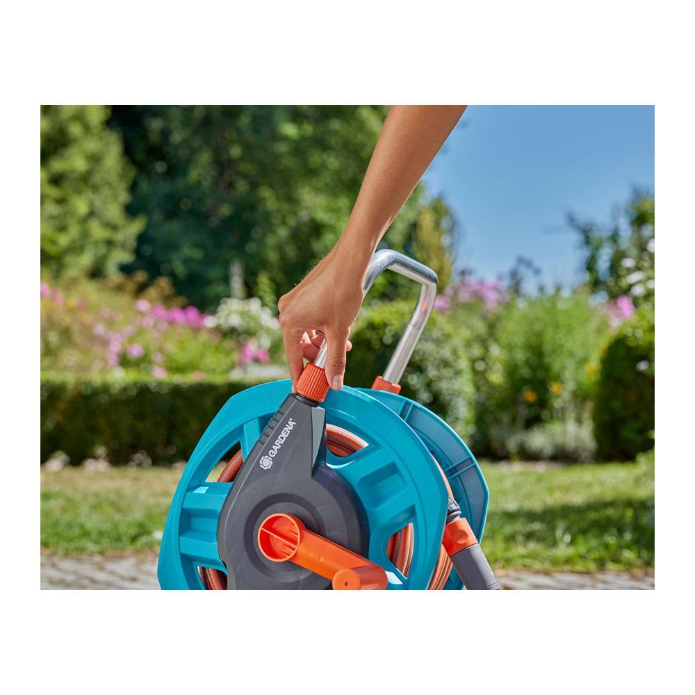 Gardena Basic Wall Hose Reel Set (25m) - Multicolour
