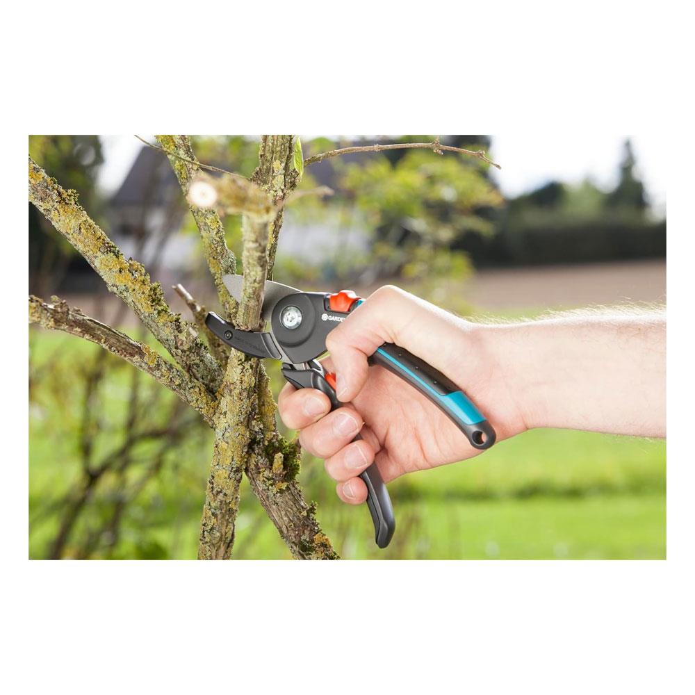 Gardena Garden Secateurs A/M Stable Pruning Shears With Anvil Blade - Black