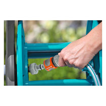 Gardena Wall-Fixed Hose Reel 50m Set Kink-Free Anti-Drip Compact & Stable Design - Multicolour