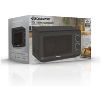 Daewoo Manual Microwave With 6 Power Settings 700W 20 Litres - Black