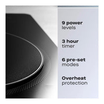 Daewoo Single Induction Hob With 6 Cooking Presets 2200W - Black
