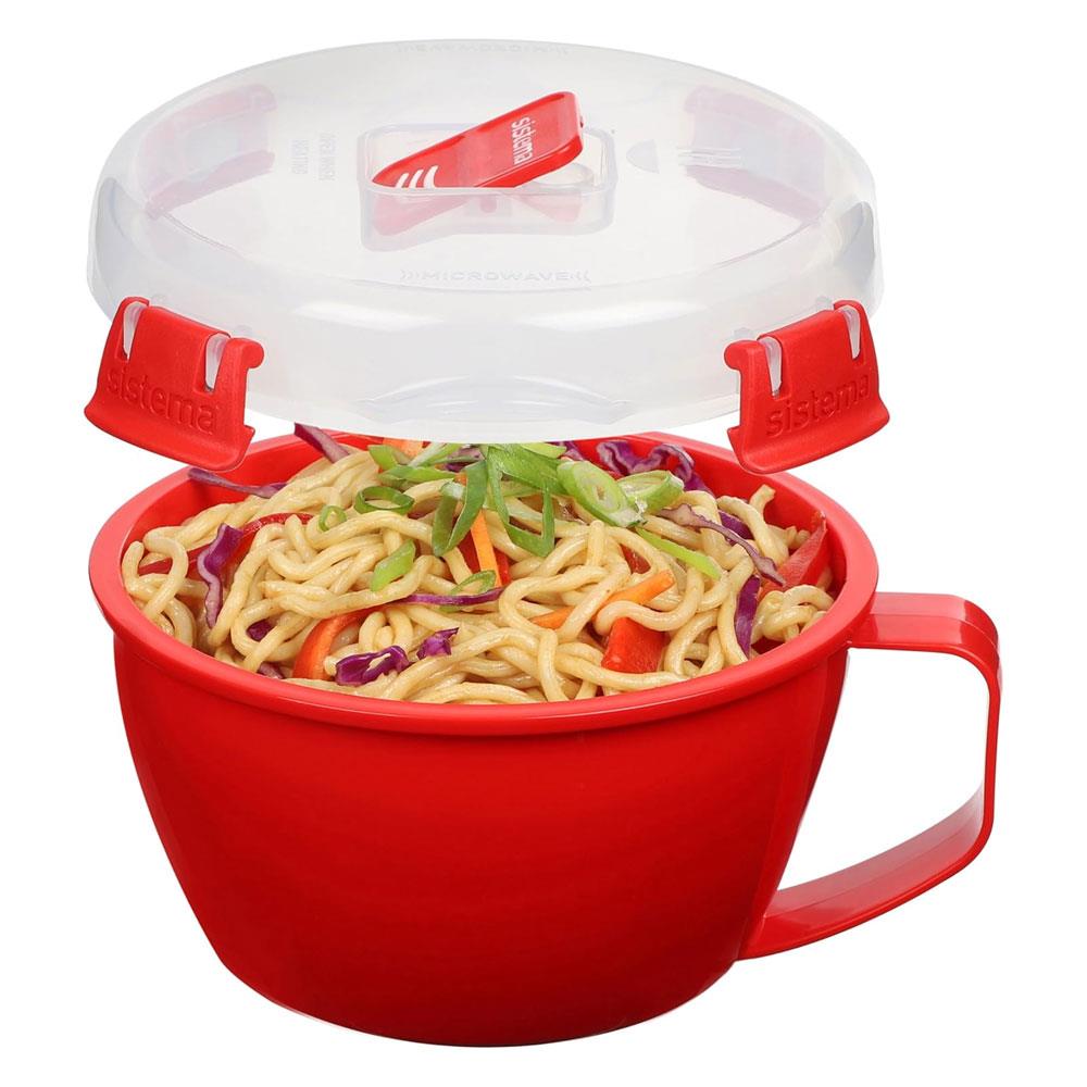 Sistema Microwave Noodle Bowl 875ml - Red Secondary image