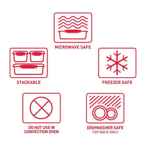 Sistema Microwave Noodle Bowl 875ml - Red